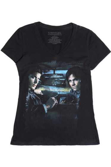 Sam & Dean Supernatural V-Neck T-Shirt 10699 - image 1
