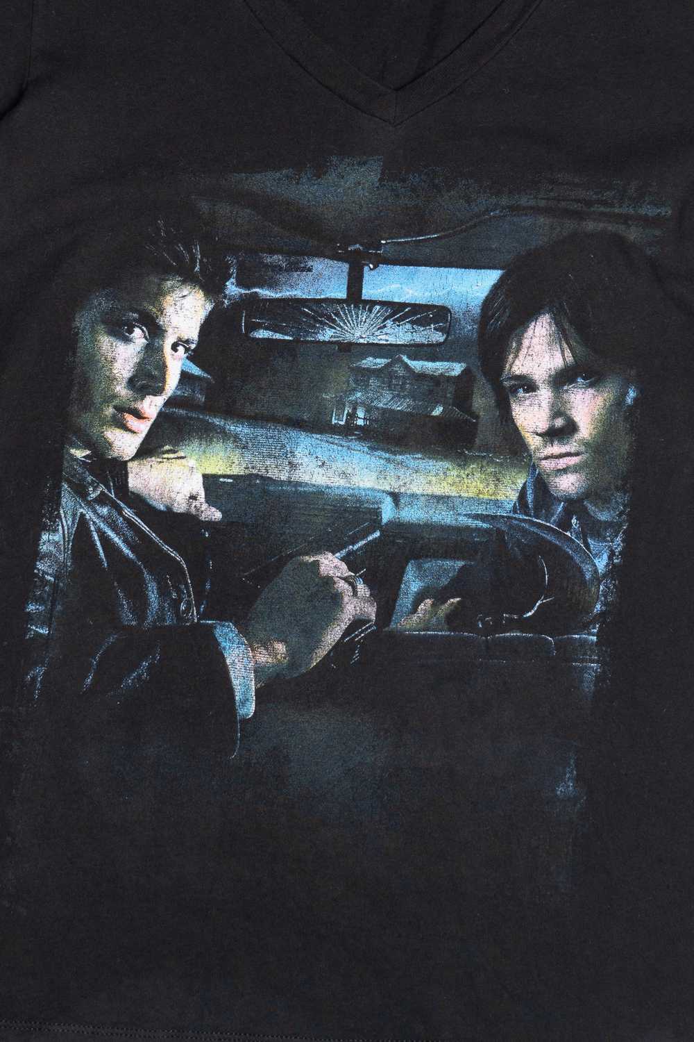 Sam & Dean Supernatural V-Neck T-Shirt 10699 - image 2