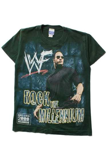 Vintage Y2K WWF Rock The Millenium T-Shirt (2000)