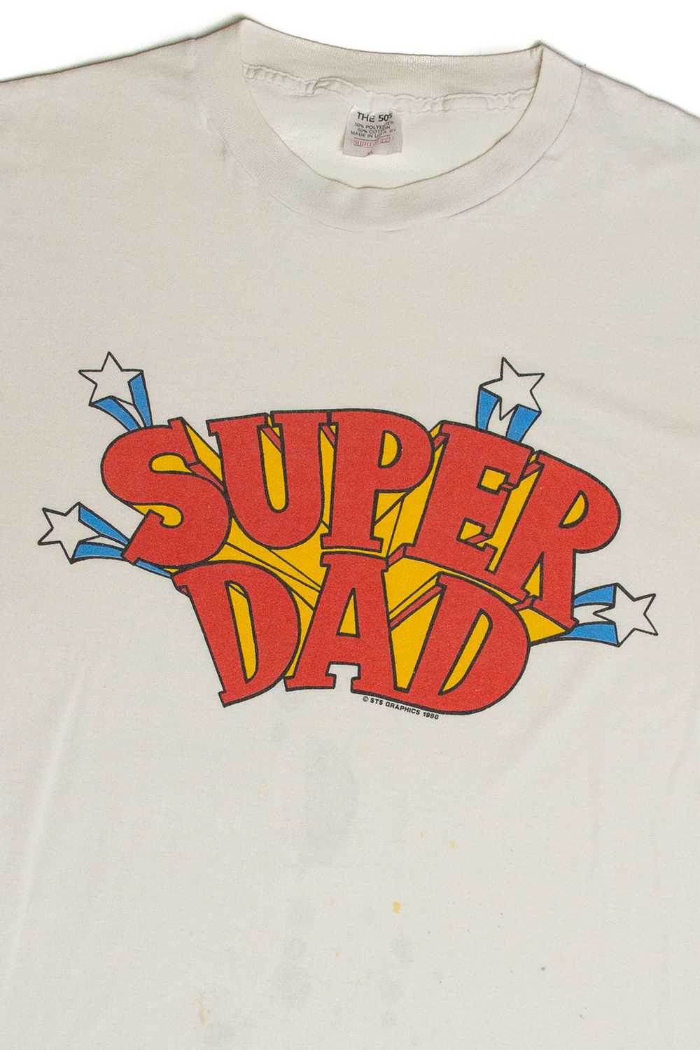 Vintage Super Dad T-Shirt (1988) - image 2