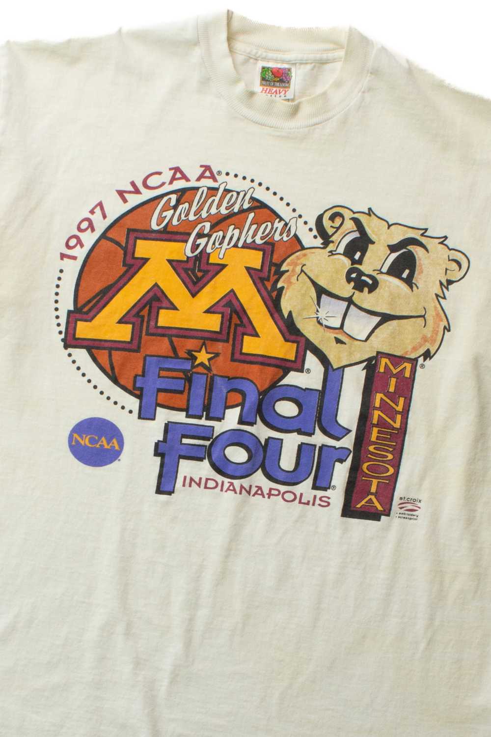 Vintage Minnesota Gophers Final Four T-Shirt (199… - image 2