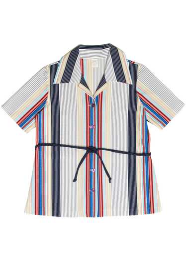 Vintage Striped Button Up Shirt 1170