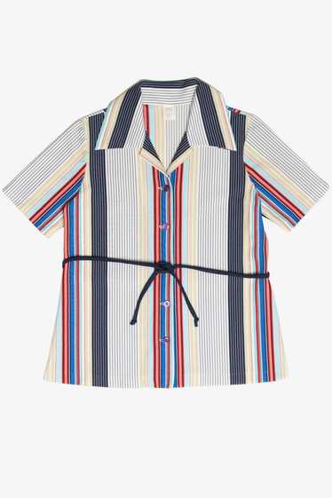 Vintage Striped Button Up Shirt 1170 - image 1