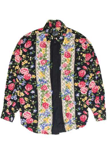 Vintage Liz Wear Floral Button Up Shirt