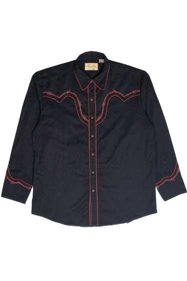 Vintage Scully Barb Wire Western Shirt