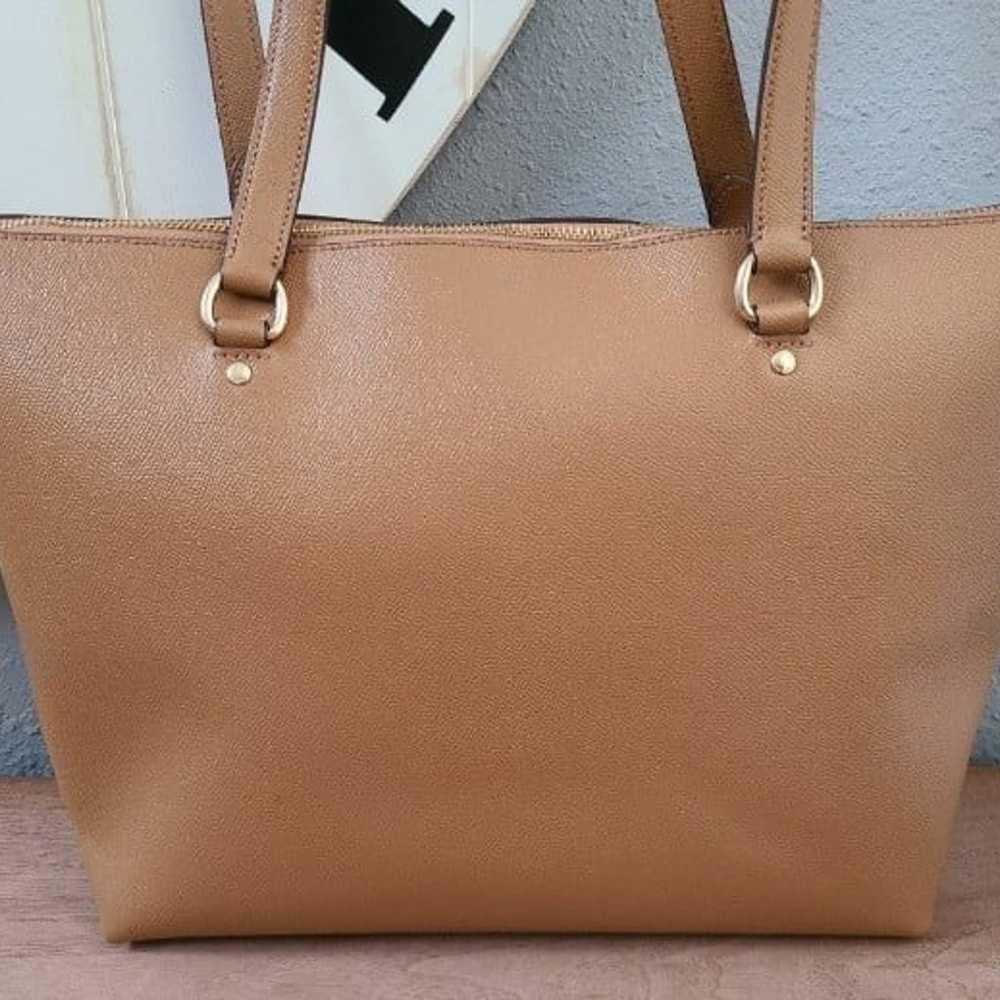 Coach Gallery Camel Leather Tote Bag - image 4