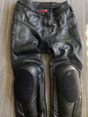 Dainese Dainese Black Leather Biker Pants 50