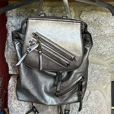 Marc Jacob Sliver Metallic Gray Backpack