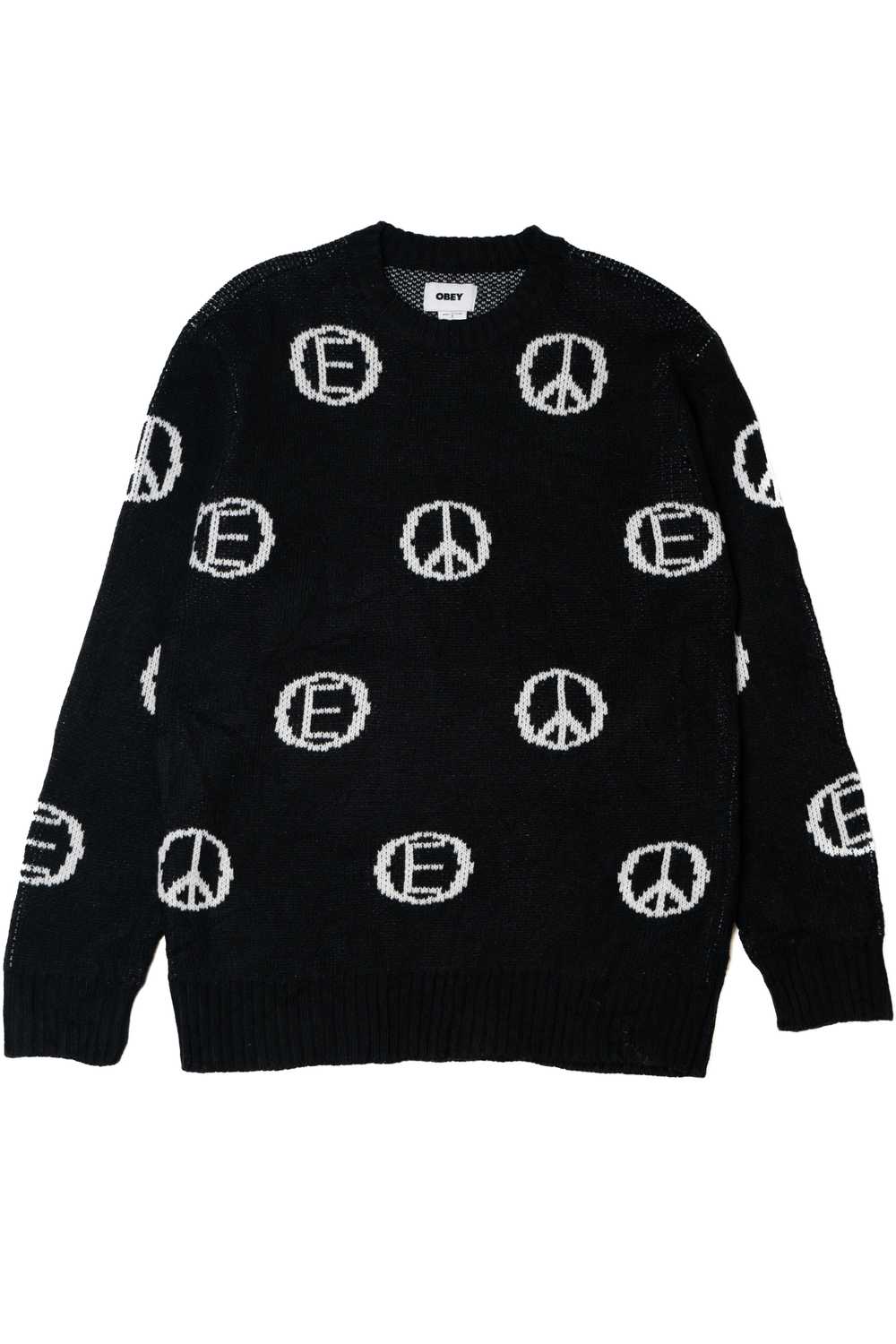 Obey Peace Spellout Sweater (2010s) - image 1