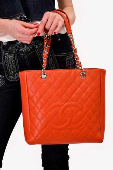 Pre-Loved Chanel™ 2012 Orange Caviar Leather Grand