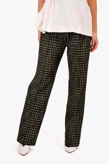 Beaufille Black Plaid Pants Size 0 - image 1