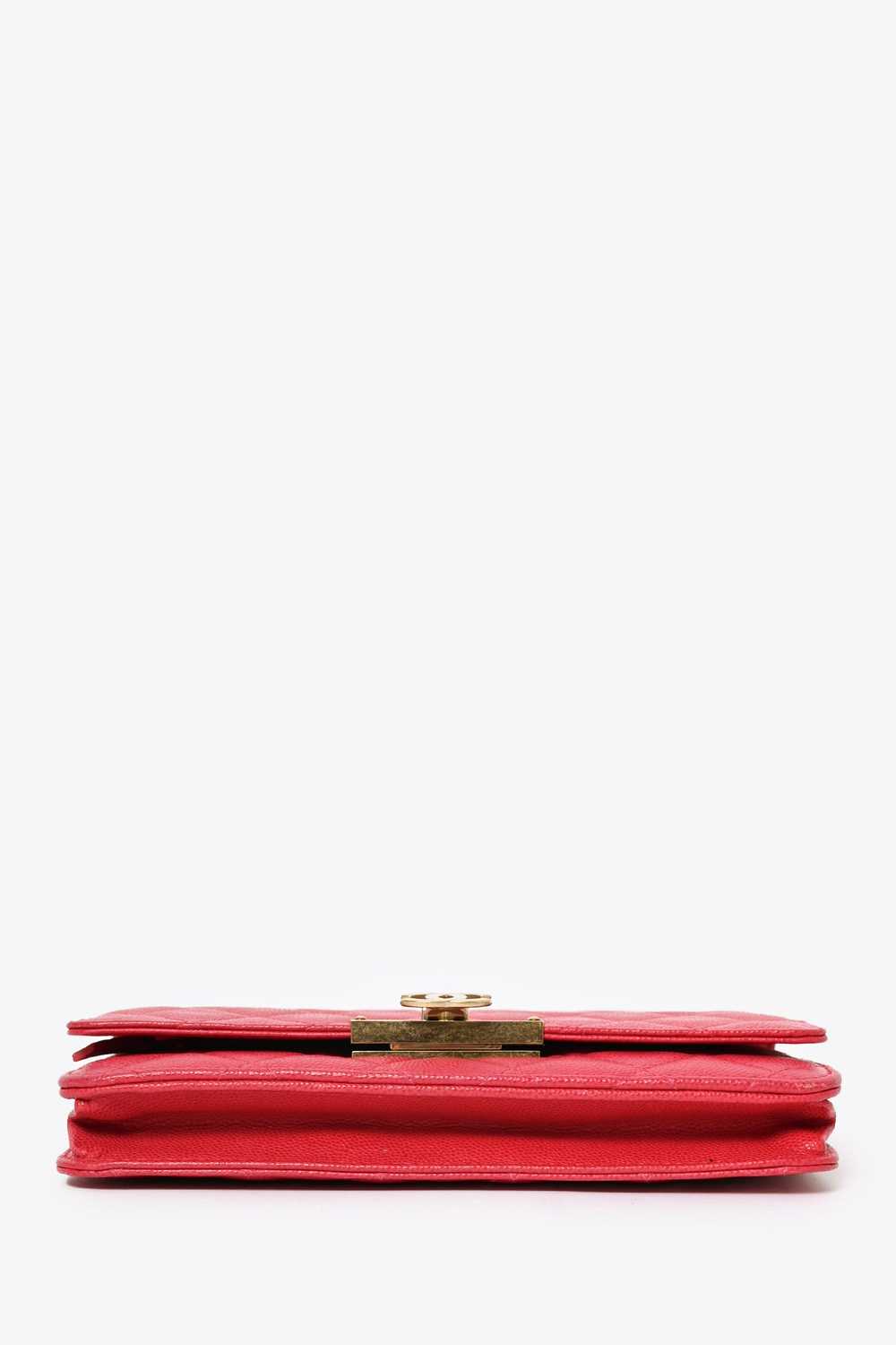 Pre-Loved Chanel™ 2016 Pink Caviar Leather Wallet… - image 5