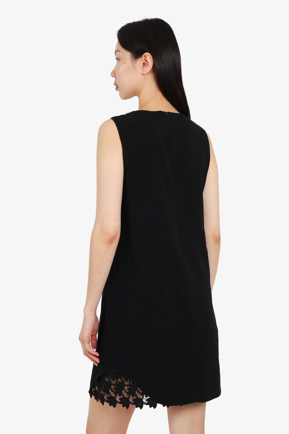 Max Mara Studio Black Lace Sleeveless Mini Dress … - image 3