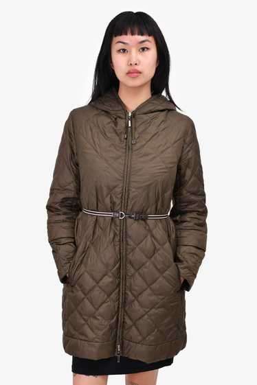 Max Mara The Cube Green Quilted Reversible Padded 