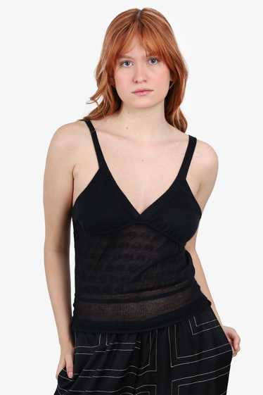 Yves Saint Laurent Black Cashmere Knit Sleeveless… - image 1