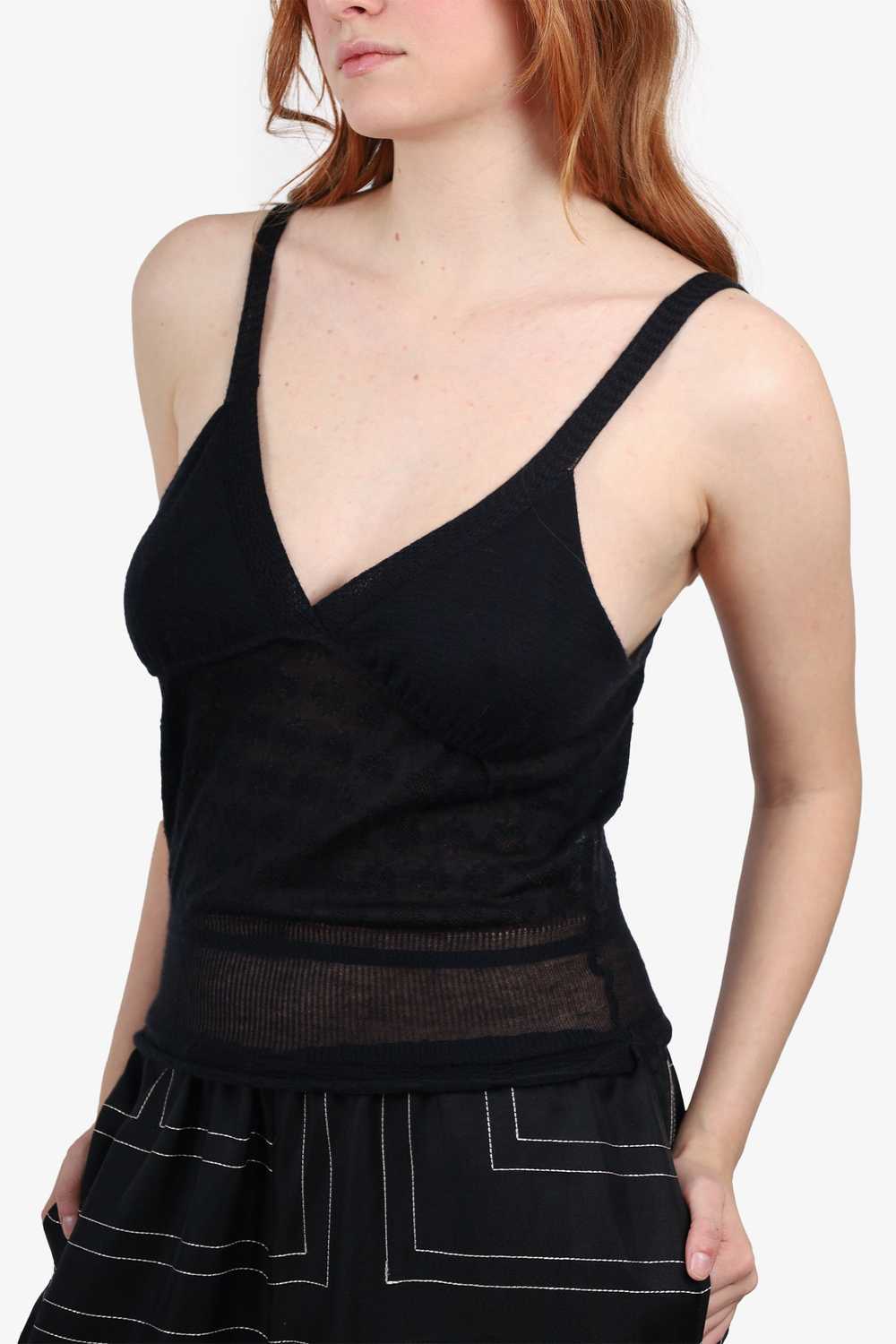 Yves Saint Laurent Black Cashmere Knit Sleeveless… - image 4