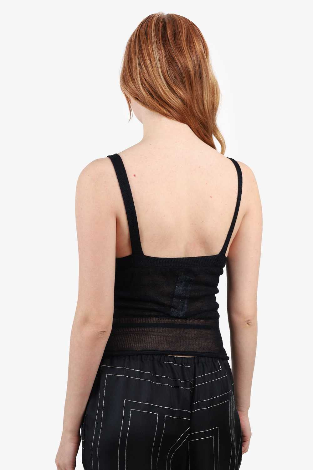 Yves Saint Laurent Black Cashmere Knit Sleeveless… - image 5