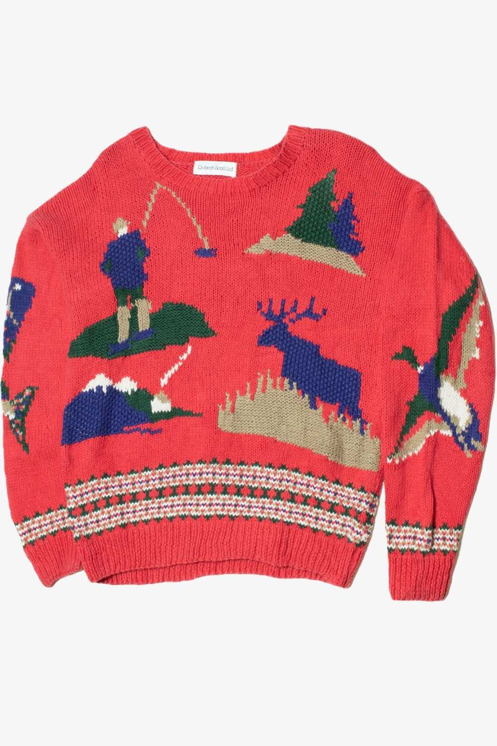 Vintage Hunting & Fishing Robert Scott Ltd. Knit … - image 1