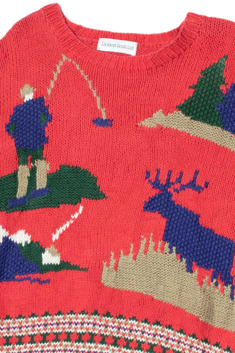 Vintage Hunting & Fishing Robert Scott Ltd. Knit … - image 2