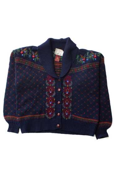 Vintage Susan Bristol Floral Cardigan Sweater (199