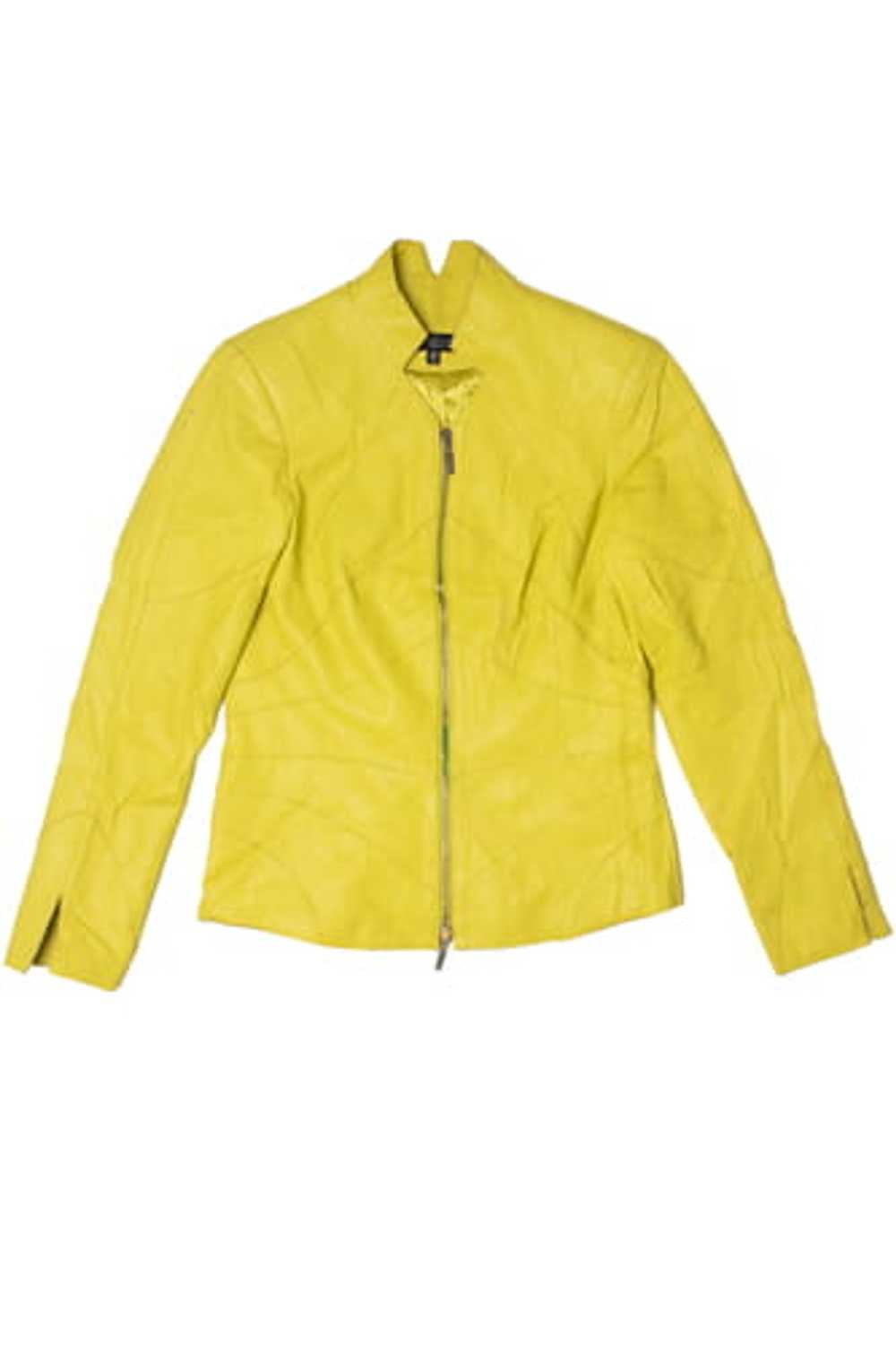 Chartreuse Juliana Leather Jacket - image 1