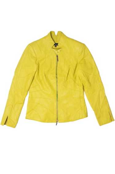 Chartreuse Juliana Leather Jacket