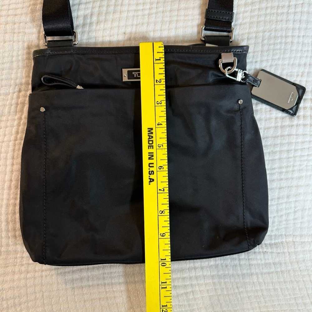 TUMI Voyager Crossbody Nylon Bag Purse - Black w/… - image 12