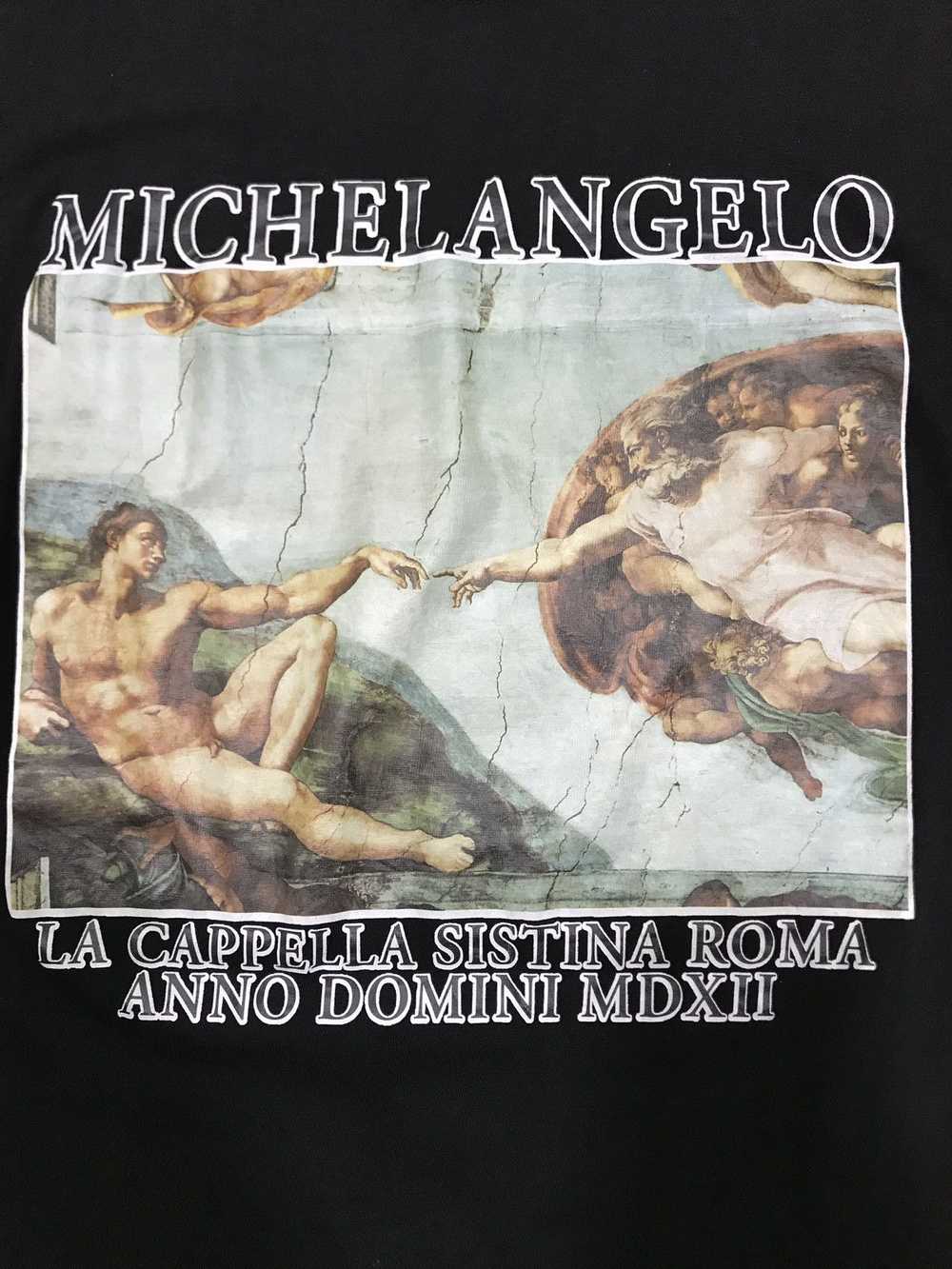 Vintage 90s Michelangelo “The Creation of Adam” T… - image 3