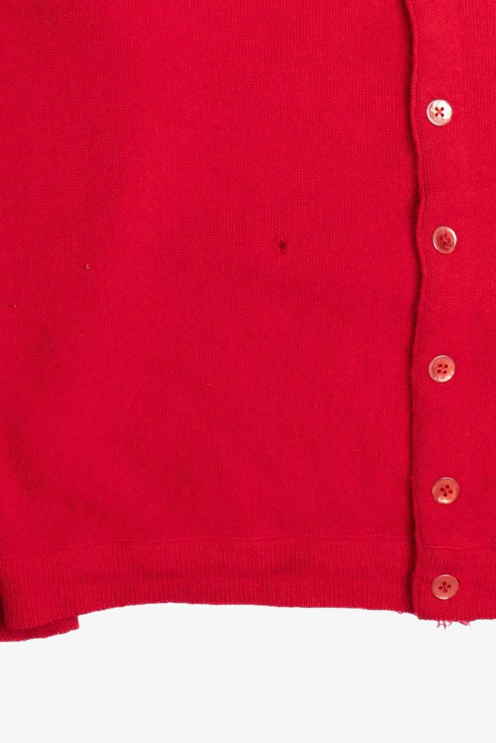 Red Cardigan Sweater - image 2