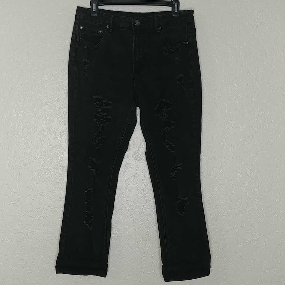 Almost Famous Almost Famous Distressed Jeans Blac… - image 2