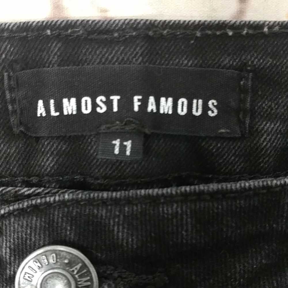 Almost Famous Almost Famous Distressed Jeans Blac… - image 4