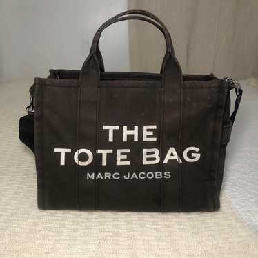 MARC JACOBS Black Denim The Tote Bag With Crossbo… - image 1