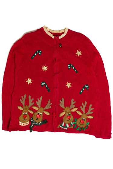 Red Reindeer Ugly Christmas Sweater 62016