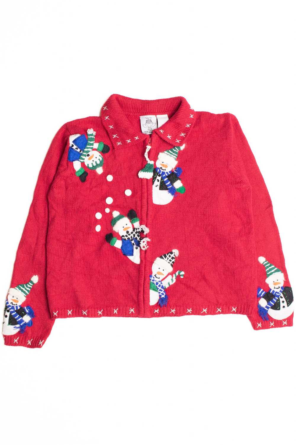 Red Ugly Christmas Cardigan 61058 - image 2