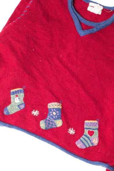 Stockings Red Ugly Christmas Pullover 59344 - image 1