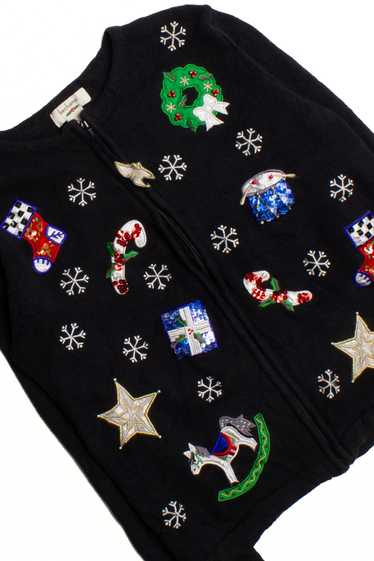 Black Ugly Christmas Cardigan 60319