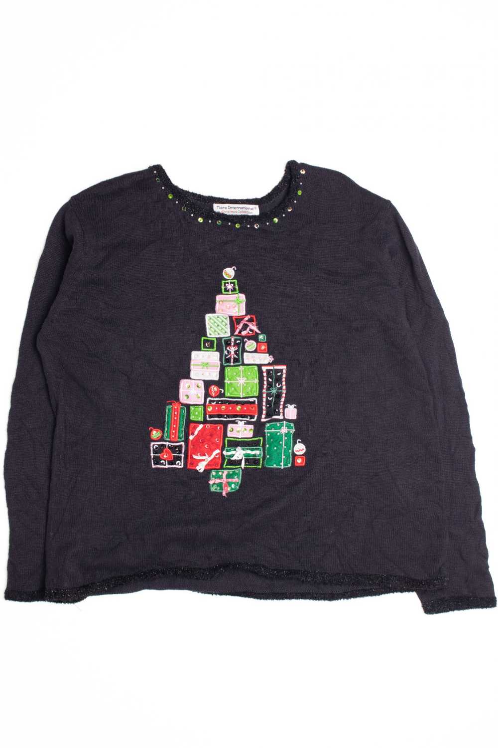 Black Ugly Christmas Pullover 61239 - image 2