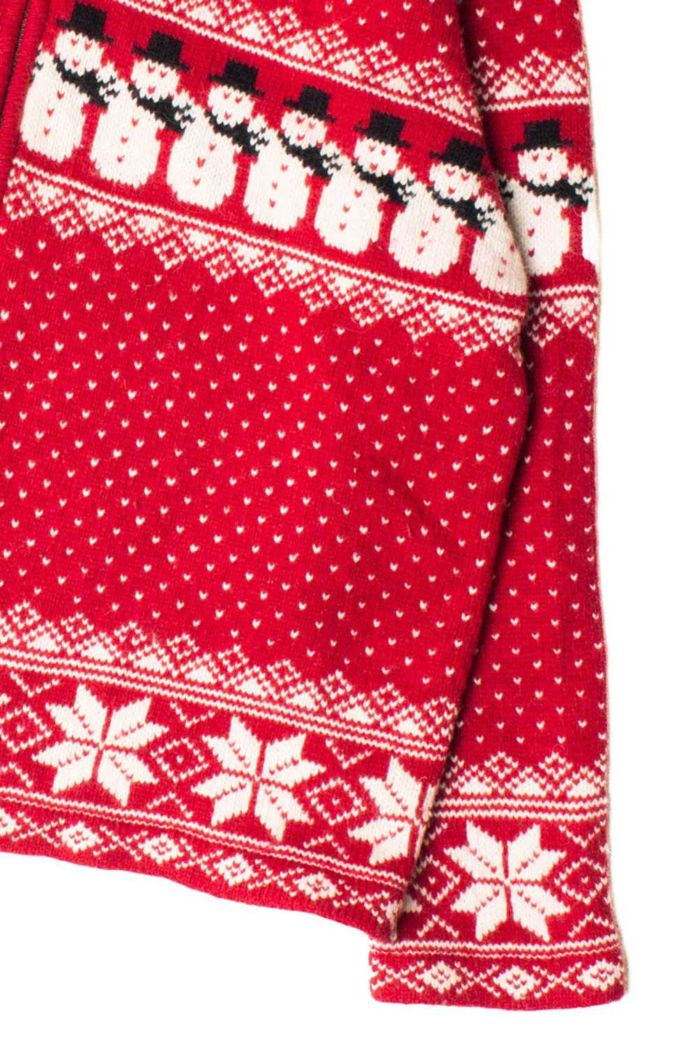 Nordic Snowmen Ugly Christmas Cardigan 59332 - image 2