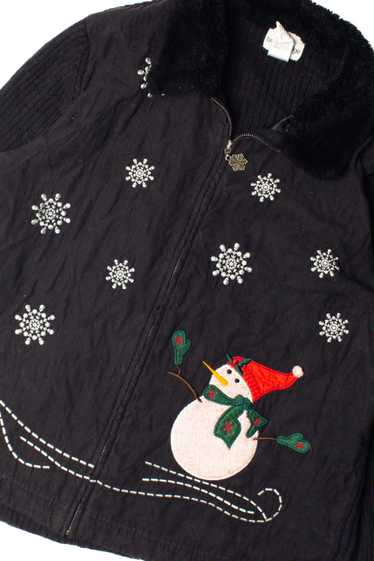 Snowy Snowman Ugly Christmas Cardigan 59330