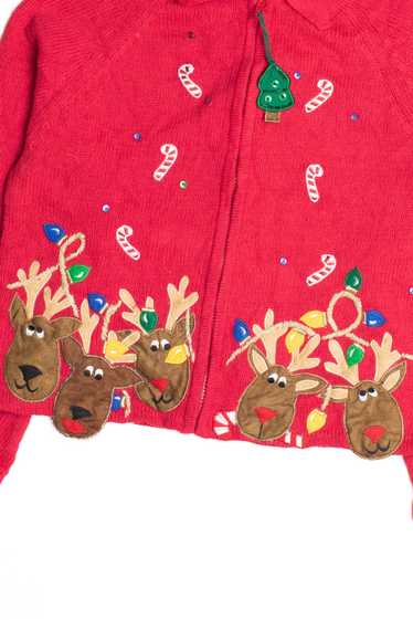 Red Ugly Christmas Cardigan 61087