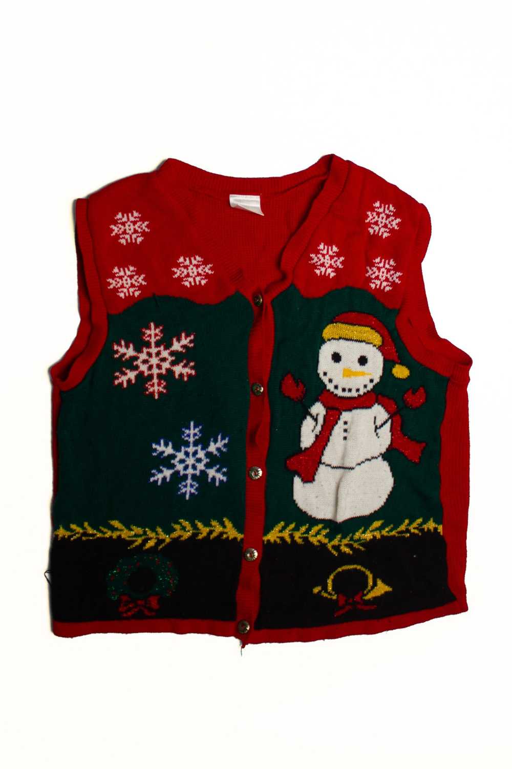 Red Ugly Christmas Vest 60351 - image 2