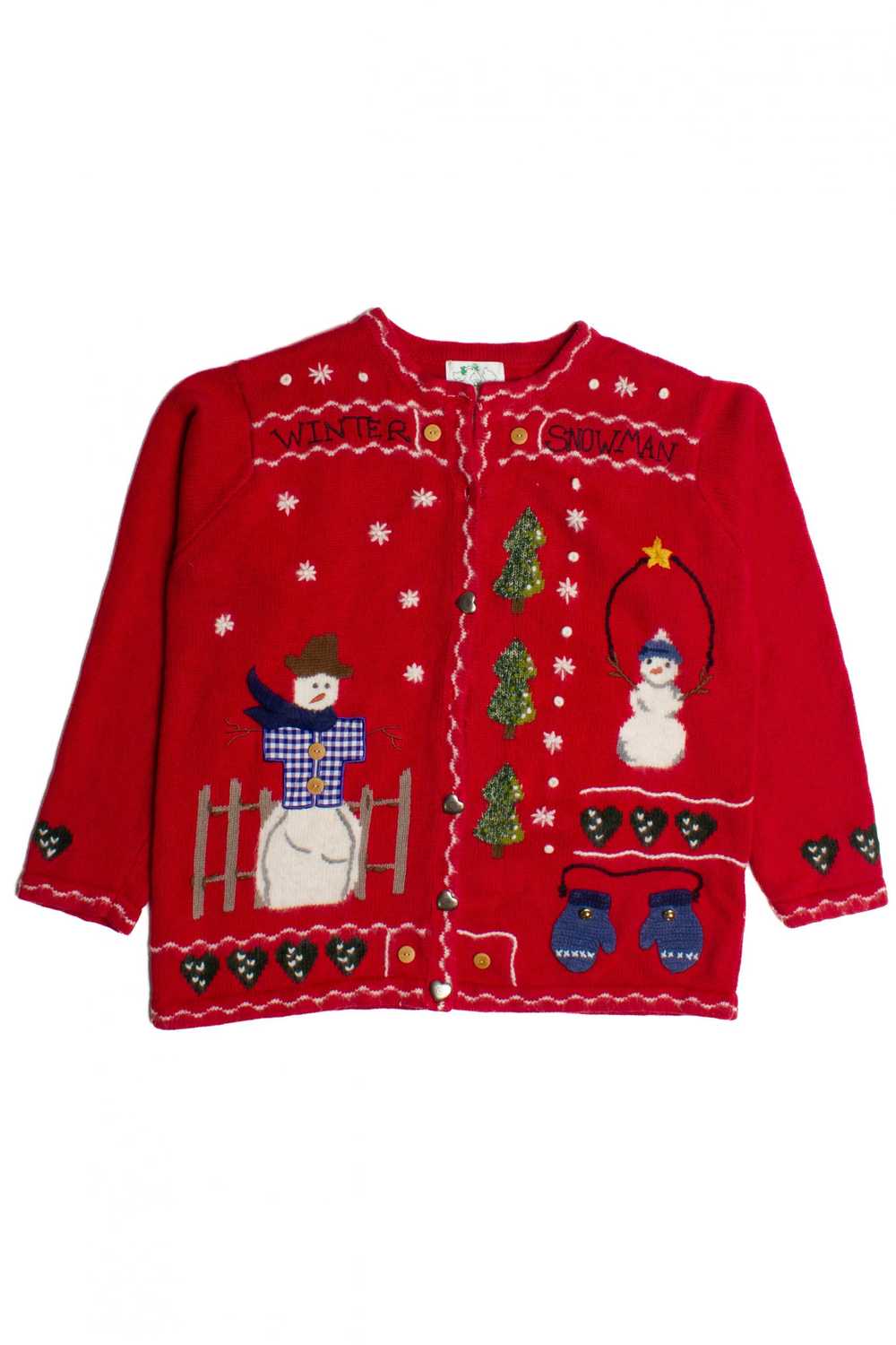 Red Ugly Christmas Cardigan 60136 - image 2