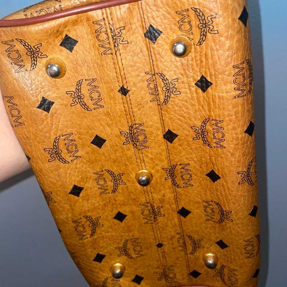MCM Boston handbag vintage leather authentic - image 5