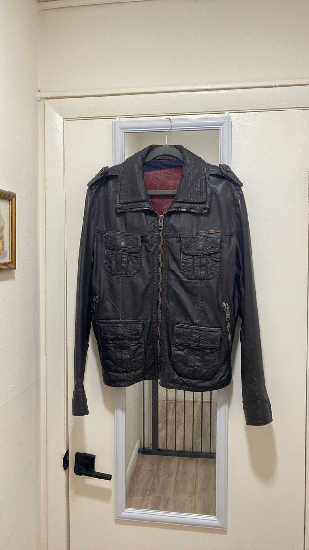 Superdry Superdry leather jacket vintage men sizeM - image 2