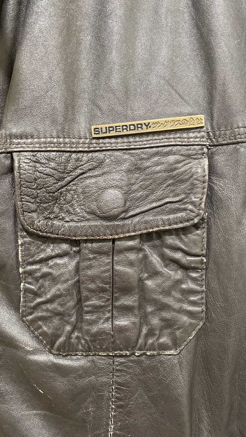 Superdry Superdry leather jacket vintage men sizeM - image 5