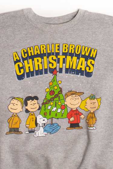Gray Charlie Brown Ugly Christmas Sweatshirt 58951 - image 1