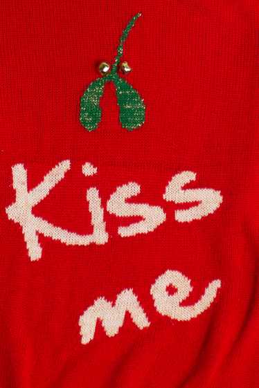 Red "Kiss Me" Ugly Christmas Pullover 58990