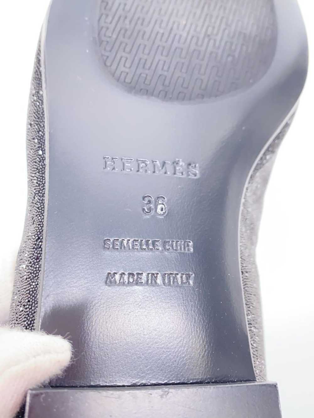 Hermes Flat Shoes/36/Blk/Glitter/ Shoes Bf220 - image 5