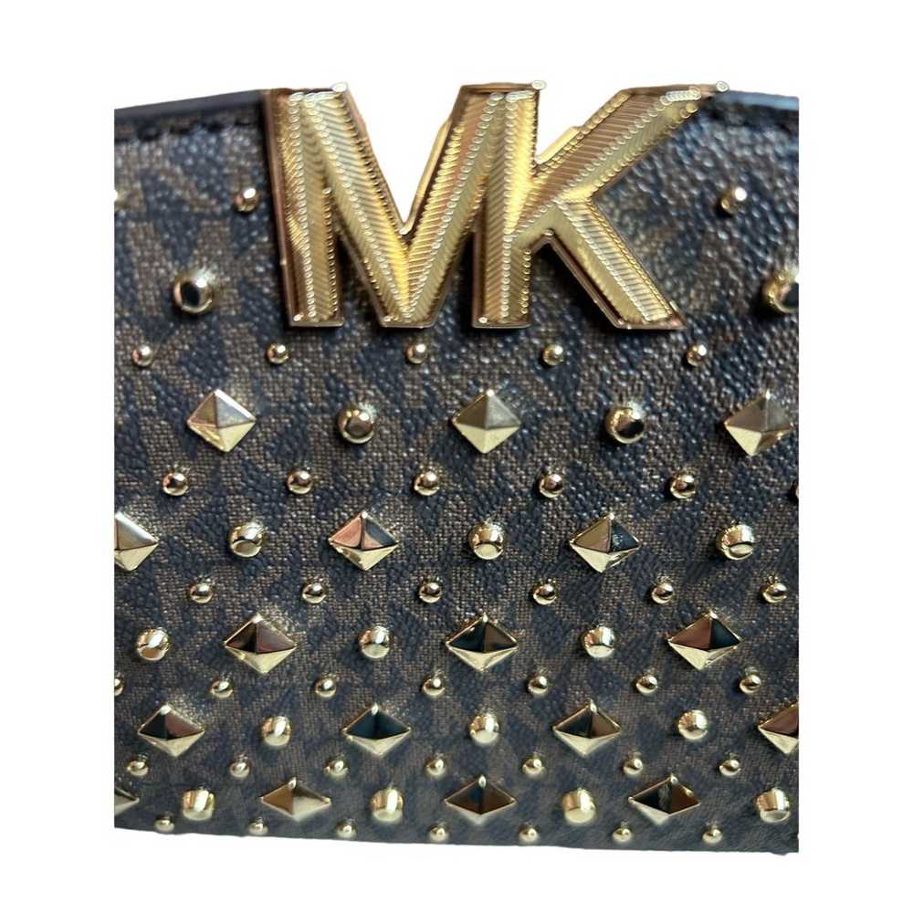 MICHAEL KORS - Karlie Small Studded Monogram Cros… - image 6
