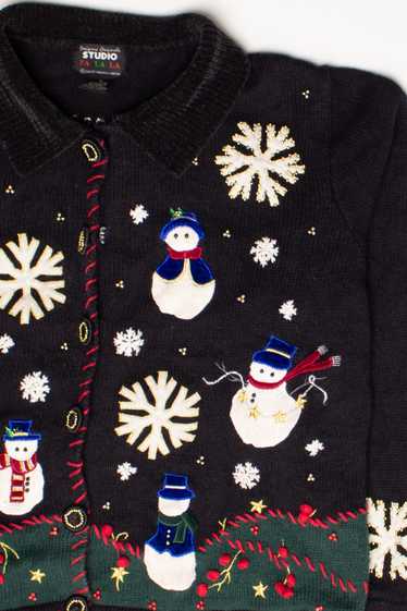 Black Ugly Christmas Cardigan 58647